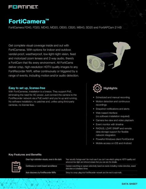 forticamera datasheet|forti camera cloud.